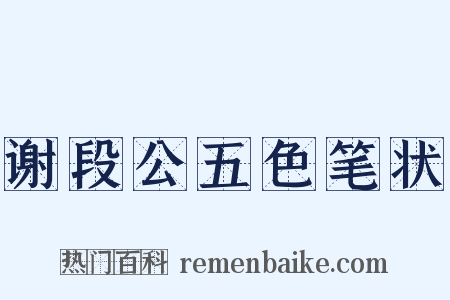 谢段公五色笔状是什么意思的图片